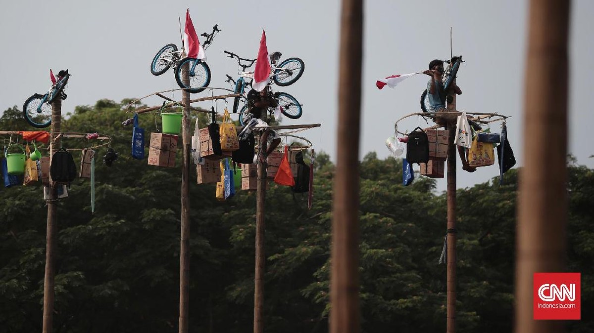 FOTO: Girang Saat Panjat Pinang