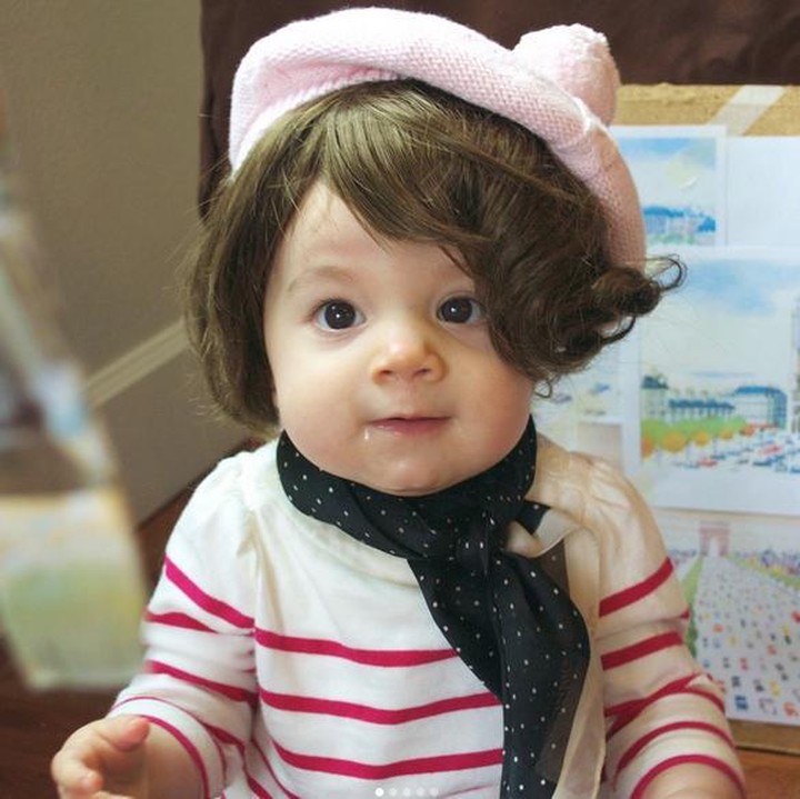 <span style="color: #500050; font-family: arial, sans-serif; font-size: 12.8px;">Gemas! Dengan wig seperti ini si kecil seperti seorang seniman. (Foto: Instagram @perfumeandtable)</span>
