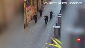 VIDEO: Polisi Masih Buru Pelaku Teror Barcelona