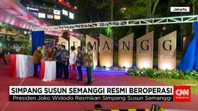 Presiden Joko Widodo Resmikan Simpang Susun Semanggi