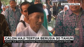 Jemaah Haji Tertua dari Jawa Timur Siap Jalankan Ibadah Haji
