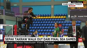 VIDEO: Walkout Tim Putri Indonesia di Final Sepak Takraw