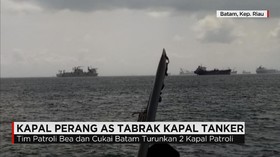 Kapal Perang AS Tabrak Kapal Tanker di Selat Malaka