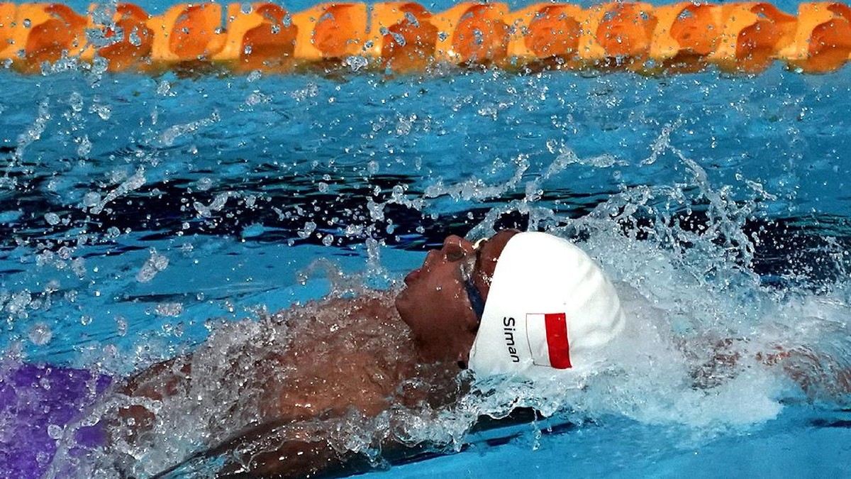 FOTO: Siman Sudartawa Pecahkan Rekor SEA Games di Malaysia
