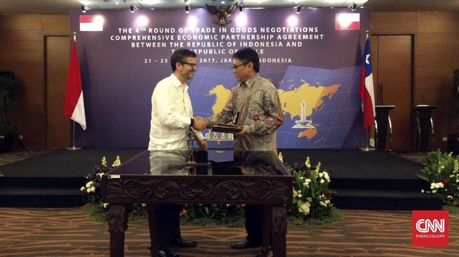 Ini akan menjadi perjanjian yang pertama bagi Indonesia bersama negara Amerika Latin. Negosiasi ini untuk memfasilitasi perdagangan antara Indonesia-Chili.