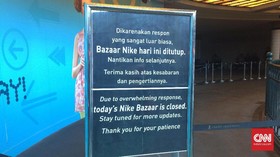 Usai Ricuh, Bazaar Nike di Grand Indonesia Hari Ini Ditutup