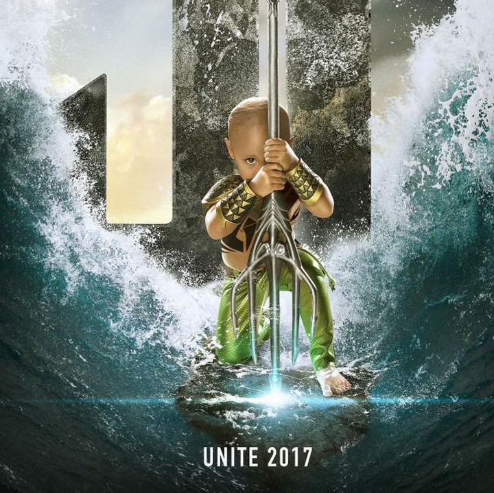 <p> Mataese Manuma adalah model yang paling muda. Umurnya 2 tahun dan dia mengalami kanker langka leukemia megakaryoblastik akut. Di sini, Mataese jadi Aquaman. (Foto: Facebook/ John Rossi Photography)  </p>