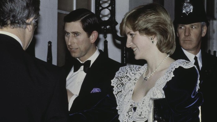 Prince Charles Prince Charles and the Princess of Wales (1961 - 1997, later Diana, Princess of Wales) at Caernarvon Castle during an official tour of Wales, 27th October 1981. (Photo by Hulton Archive/Getty Images)