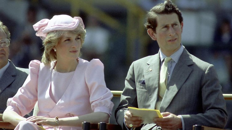 Prince Charles Prince Charles and the Princess of Wales (1961 - 1997, later Diana, Princess of Wales) at Caernarvon Castle during an official tour of Wales, 27th October 1981. (Photo by Hulton Archive/Getty Images)