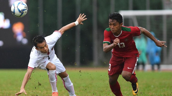 Timnas Indonesia mendapat perlawanan sengit dari Mauritius hingga akhir babak pertama laga persahabatan di Stadion Wibawa Mukti, Cikarang, Selasa (11/9).