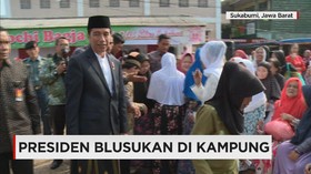 Presiden Jokowi Blusukan Usai Tunaikan Salat Iduladha