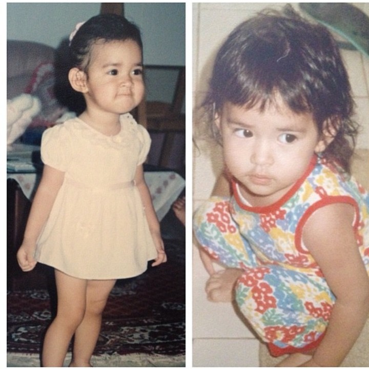 <p>Raisa memang sudah cantik dari kecil ya. Berambut lurus dengan mata besar bersinar membuat Raisa kecil tampak imut dan polos. [Foto: Instagram @raisa6690]</p>