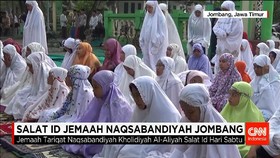 Jemaah Naqsabandiyah Jombang Salat Id Pagi Tadi