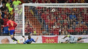Momen Italia Dibantai Spanyol 0-4, Jordi Alba Cetak Gol