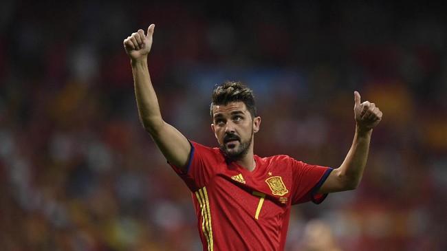 David Villa yang sudah berusia 36 tahun mengincar tempat di timnas Spanyol untuk Piala Dunia 2018 mendatang.