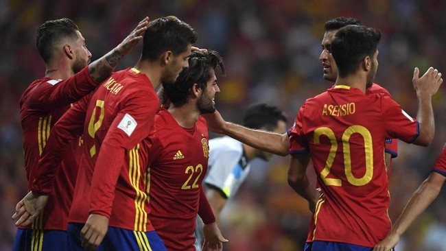 Timnas Yunani mampu mengimbangi tuan rumah Spanyol dalam laga Grup B Babak Kualifikasi Piala Dunia 2022 zona Eropa.