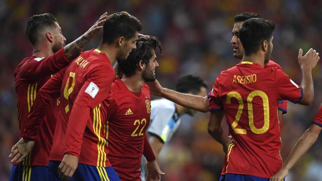 Hasil Kualifikasi Piala Dunia: Yunani Imbangi Spanyol 1-1 Timnas Yunani mampu mengimbangi tuan rumah Spanyol dalam laga Grup B Babak Kualifikasi Piala Dunia 2022 zona Eropa.