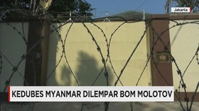 Penjagaan Kedubes Myanmar Diperketat Usai Pelemparan Molotov