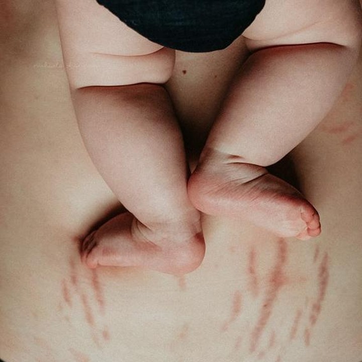 <p>My body isn't made to look good in bikini, is made to feed and nurture my baby. (Foto: Mikaela Shannon Photography)</p>