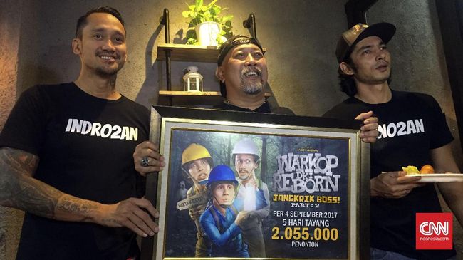 Jumlah penonton di periode yang sama bahkan lebih banyak 45 ribu orang dibanding film 'Warkop DKI Reborn Part 1' tahun lalu.