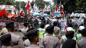 Aksi Bela Rohingya di Borobudur, Massa Gelar Salat Gaib