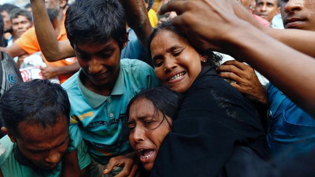 Massa Ekstremis Buddha Serang Pengungsi Rohingya di Sri Lanka