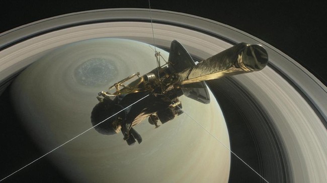 Sebelum purnatugas pada Sabtu (16/9), wahana antariksa Cassini diprogram mengirimkan foto-foto permukaan Saturnus dan cincinnya ke markas NASA.
