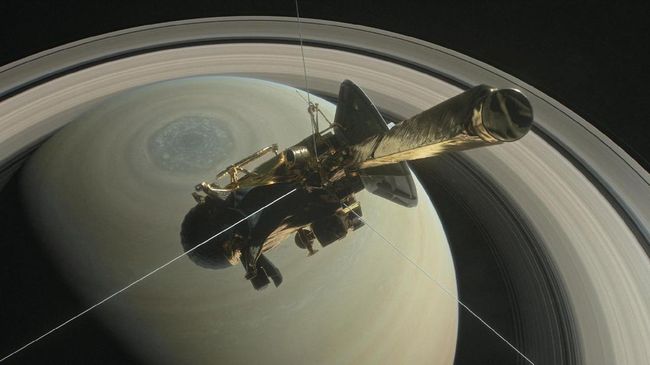 Detik-detik Terakhir Kehidupan Wahana Antariksa Cassini Jelang purnatugas, wahana antariksa Cassini mengirimkan sinyal terakhir hngga membuat goncangan beberapa detik pada transmisi radio S sebelum hilang kontak.