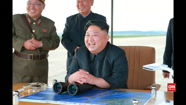 video rona bahagia kim jong un pimpin peluncuran rudal