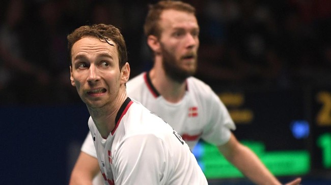 Pasangan ganda putra unggulan kedua di Indonesia Open 2018 asal Denmark Mathias Boe/Carsten Mogensen tersingkir di babak pertama Indonesia Open 2018.