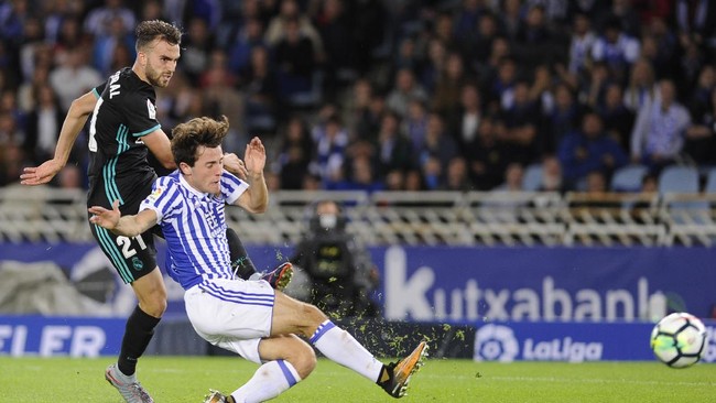 Zinedine Zidane memuji performa Borja Mayoral melebihi dari gol yang dicetak penyerang muda Los Blancos tersebut ke gawang Real Sociedad.