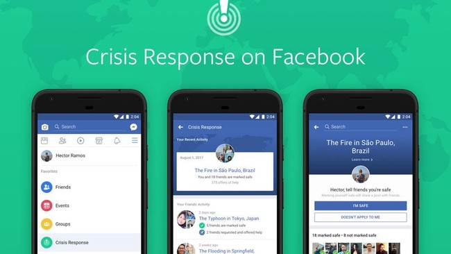 Facebook menghadirkan pusat informasi dan alat untuk mengatasi keadaan krisis, Respon Krisis dalam beberapa pekan kedepan.
