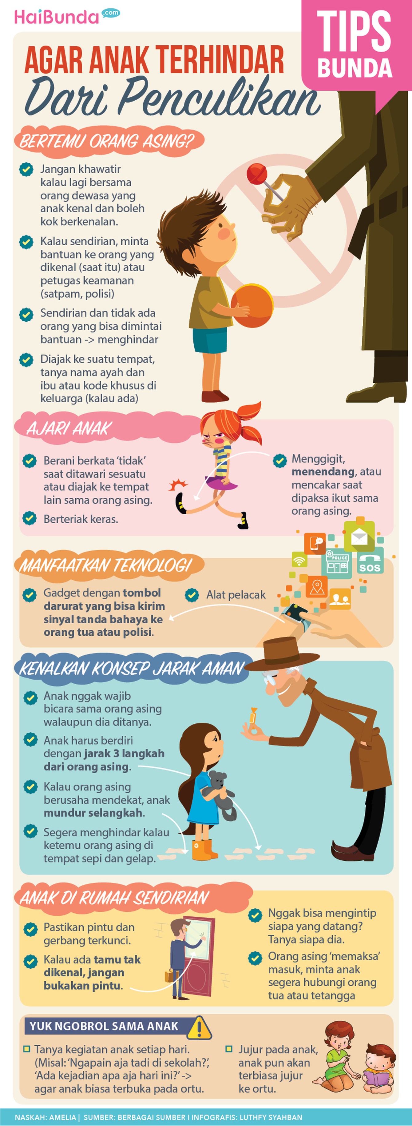 Tips-tips berikut ini bisa bantu si kecil terhindar dari penculikan nih, Bun.