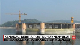 VIDEO: Debit Air Jatiluhur Menyusut Akibat Kemarau Panjang