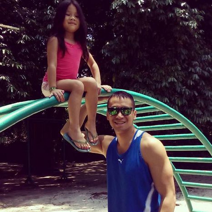 Ayah Samuel Rizal dan si kecil, Drucilia Kalea Arifin. (Foto: Instagram/ @samuelrizal1)