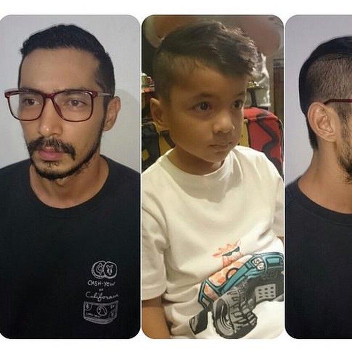 Hayo, lebih kece si kecil apa ayah Abimana? (Foto: Instagram/ @abimana_arya)