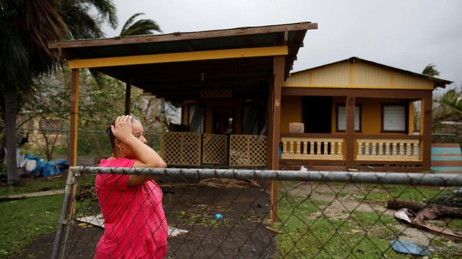 FOTO: Puerto Rico yang Luluh Lantak Dihajar Badai Maria