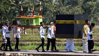 FOTO: Suka Cita Warga Sambut Tahun Baru Islam 1439 Hijriah