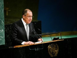 Protes Invasi, Sekitar 100 Diplomat WO saat Menlu Rusia Pidato di PBB!
