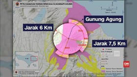 VIDEO: Daerah Rawan Dampak Letusan Gunung Agung