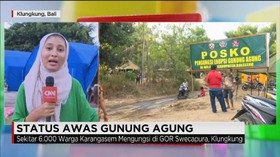 Sekitar 6.000 Warga Karangasem Mengungsi di GOR Swecapura, Kl