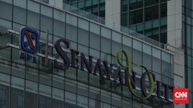Mal Senayan City di Jakarta, Selasa (25/9). (CNN Indonesia/Hesti Rika Pratiwi)