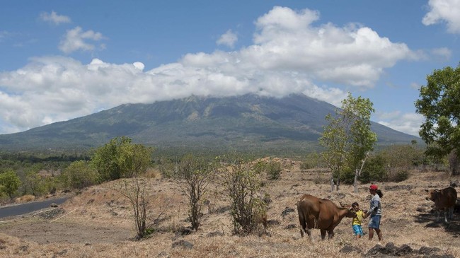 Sejak status Gunung Agung dinaikan ke level awas, kerugian diperkirakan mencapai Rp2 triliun. Kerugian itu dari sektor pariwisata, pertanian, dan lainnya.