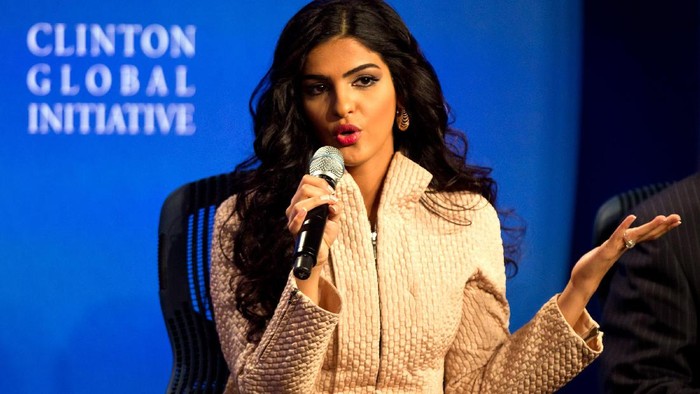NEW YORK - SEPTEMBER 21: Princess Ameerah Al-Taweel, Vice Chairwoman of the Board of the Alwaleed Bin Talal Foundation, speaks during the seventh annual meeting of the Clinton Global Initiative (CGI) at the Sheraton New York Hotel on September 21, 2011 in New York City. Established in 2005 by former U.S. President Bill Clinton, the CGI assembles global leaders to develop and implement solutions to some of the world's most urgent problems. (Photo by Daniel Berehulak/Getty Images)