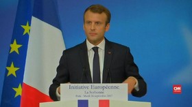 VIDEO: Macron Sampaikan Gagasannya untuk 'Mengubah' Uni Eropa