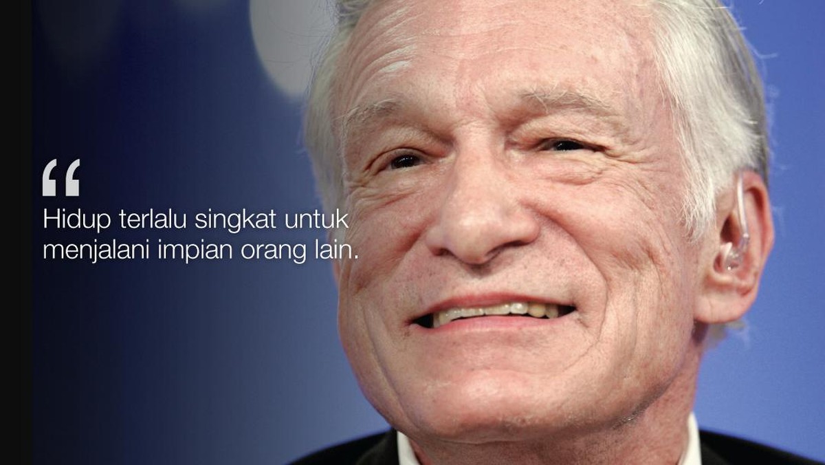 FOTO: Kicau Liar Hugh Hefner Si Raja 'Playboy'