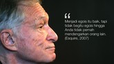 FOTO: Kicau Liar Hugh Hefner Si Raja 'Playboy' Pendiri majalah pria dewasa 'Playboy', Hugh Hefner meninggal di usia 91 tahun. Semasa hidupnya, Hefner kerap berkomentar liar soal wanita dan seks.