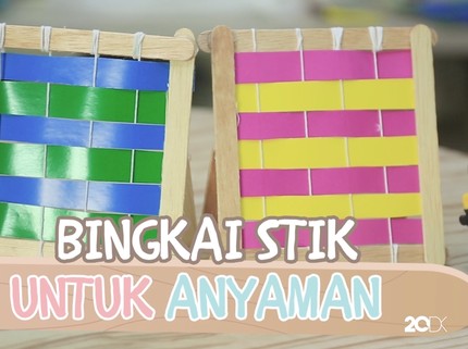 Video: Tutorial Bingkai Stik untuk Anyaman Buat si Kecil
