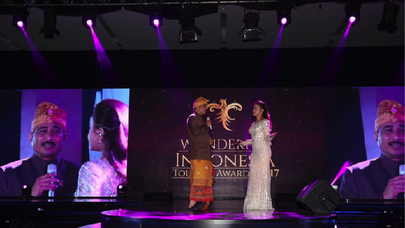 Wonderful Indonesia Tourism Awards 2017 di Hotel Bidakara, Jakarta pada Rabu (27/9/2017),