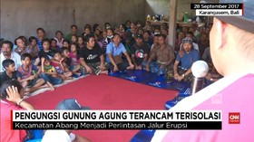 VIDEO: Pengungsi Gunung Agung Terancam Terisolasi